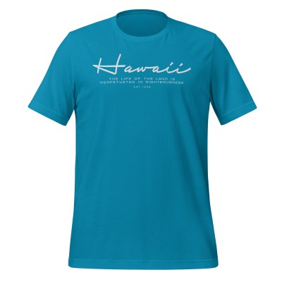 Hawaii - Life of the Land - United 50 Collection - Unisex t-shirt - Teal Green