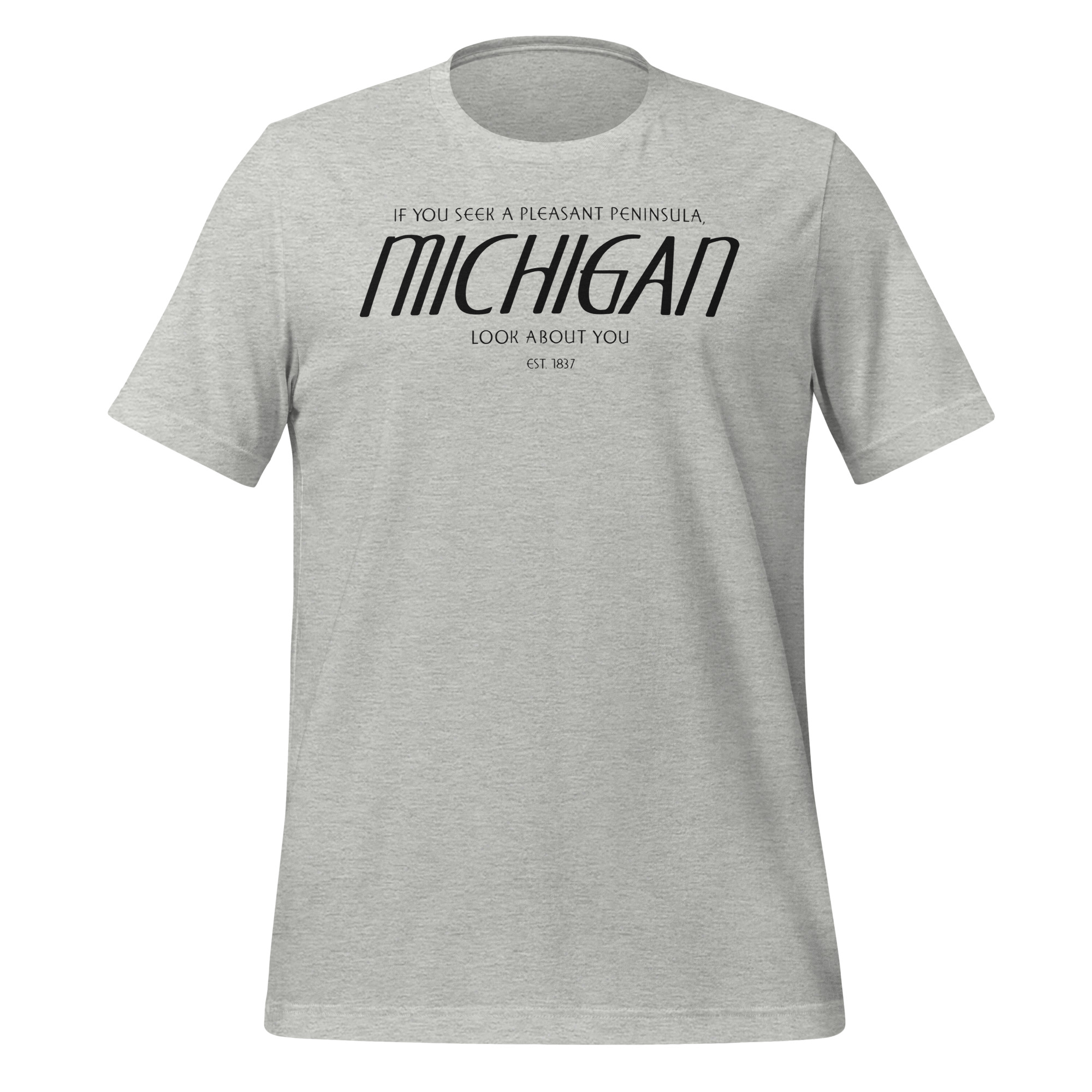 Michigan - Pleasant Penninsula - United 50 Collection - Unisex t-shirt - White