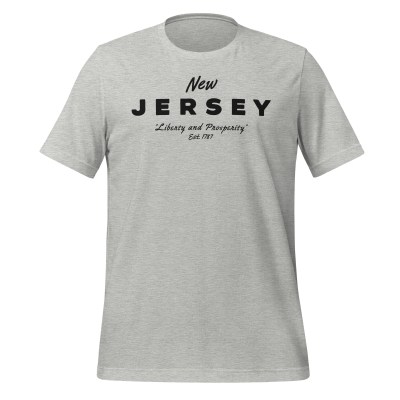 New Jersey - Liberty and Prosperity - United 50 Collection - Unisex t-shirt - White