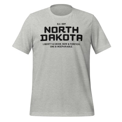 North Dakota - Liberty and Union - United 50 Collection - Unisex t-shirt - White