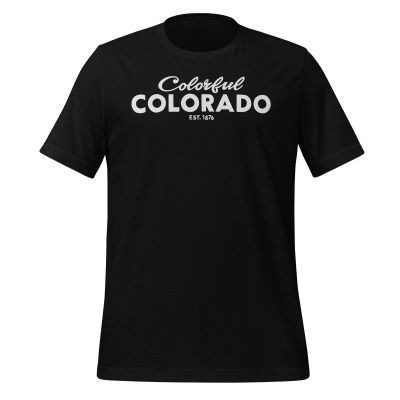 Colorado - Colorful - United 50 Collection - Unisex t-shirt - Black