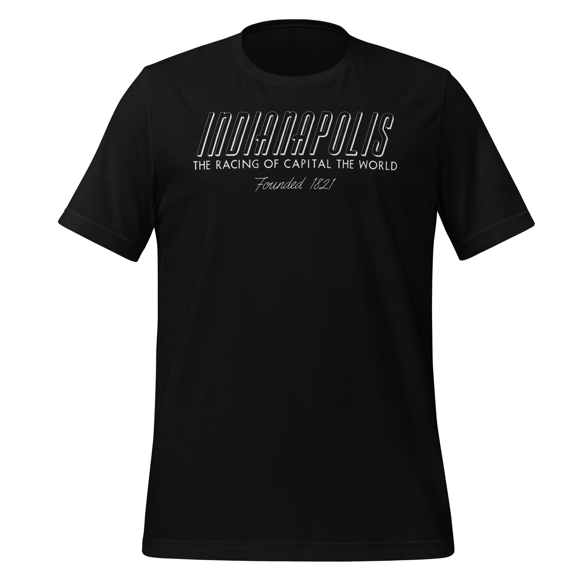 Indiana - Indianapolis - 50 Collection - Unisex t-shirt - Black - Image 3