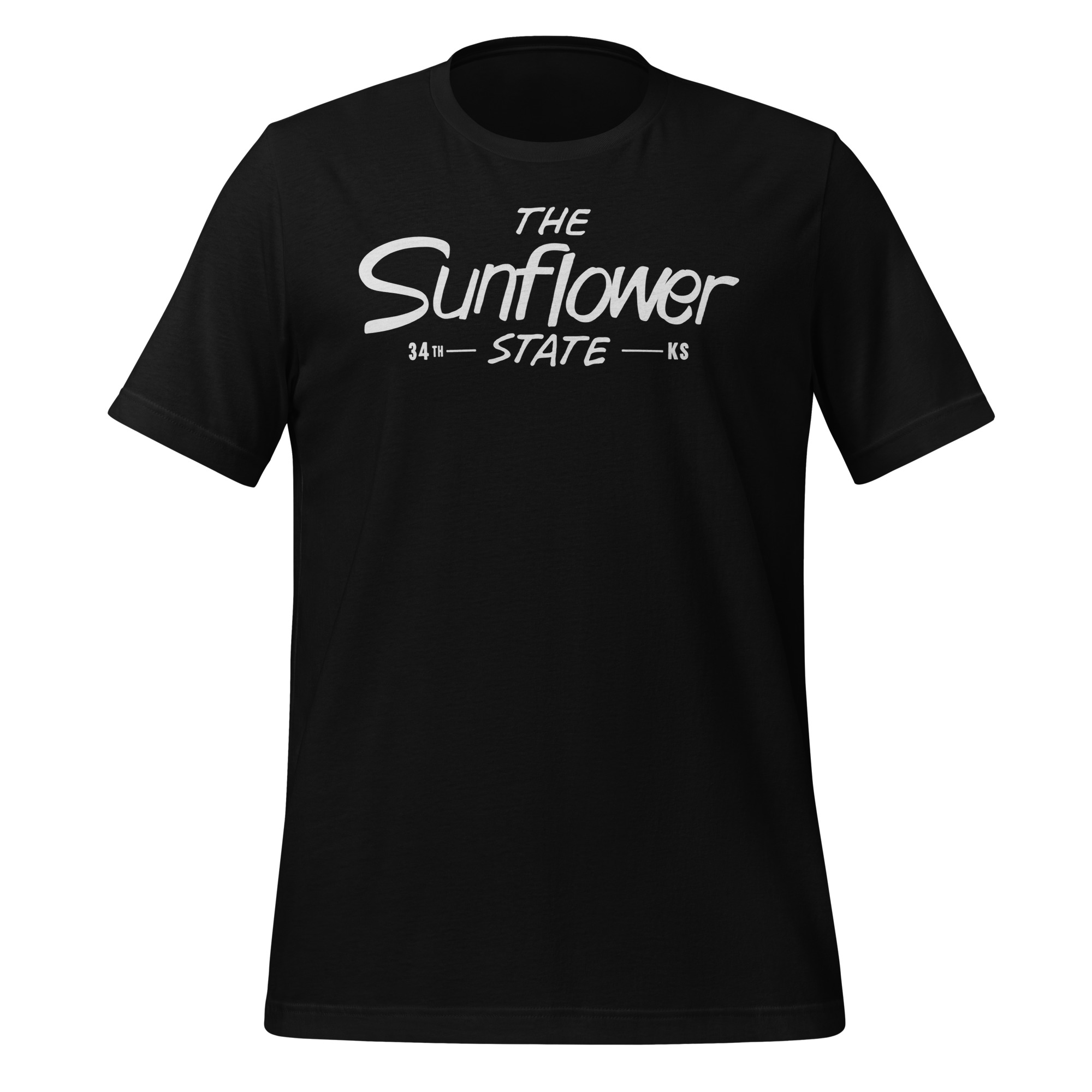 Kansas - The Sunflower State - United 50 Collection - Unisex t-shirt - Black - Image 3