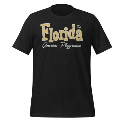 Florida - Americas Playground - United 50 Collection - Unisex t-shirt - Gold