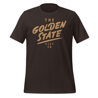 California - The Golden State - United 50 Collection - Unisex t-shirt - Brown