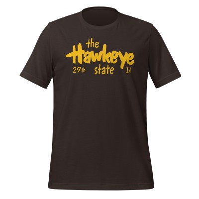 Iowa - Hawkeye State- 50 Collection - Unisex t-shirt - Brown