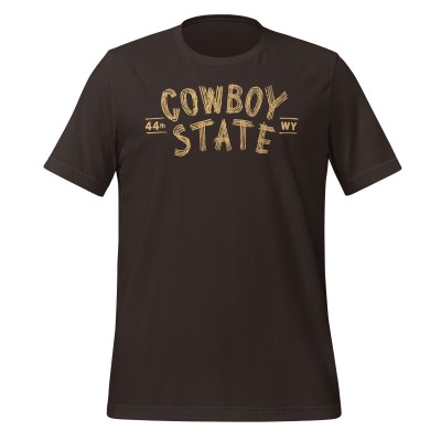 Wyoming - Cowboy State - United 50 Collection - Unisex t-shirt - Brown