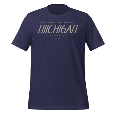Michigan - Pleasant Peninsula - United 50 Collection - Unisex t-shirt - Navy