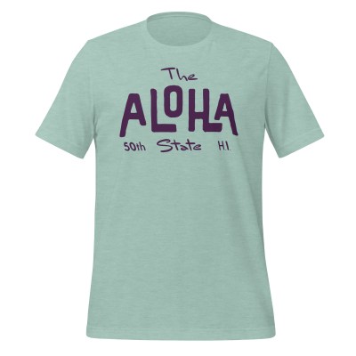 Hawaii - The Aloha State - United 50 Collection - Unisex t-shirt - Dusty Blue