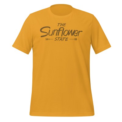 Kansas - The Sunflower State - United 50 Collection - Unisex t-shirt - Gold