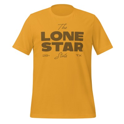 Texas - The Lone Star State - United 50 Collection - Unisex t-shirt - Gold