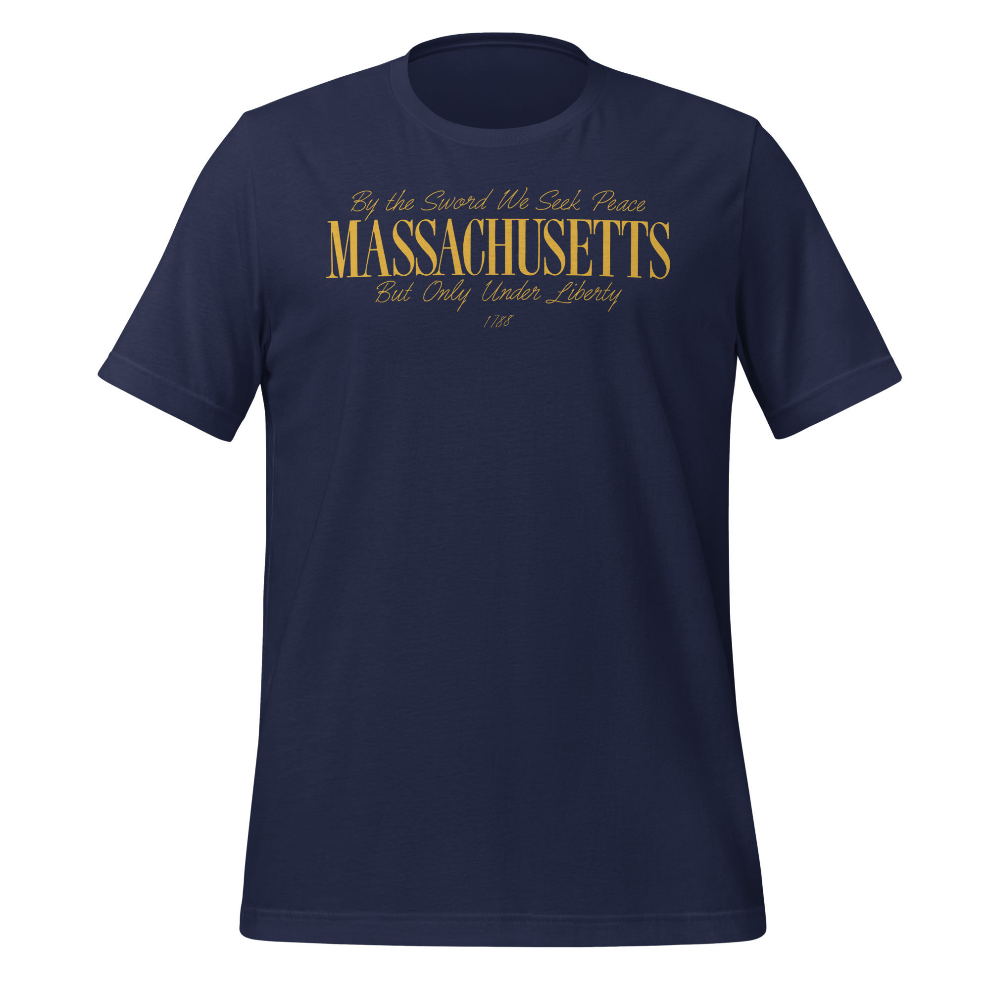 Massachusetts - 50 Collection - Unisex t-shirt - Navy