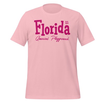 Florida - Americas Playground - United 50 Collection - Unisex t-shirt - Pink
