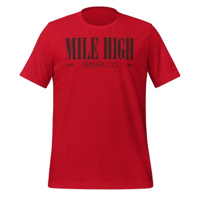 Colorado - Denver Mile High - United 50 Collection - Unisex t-shirt - Red