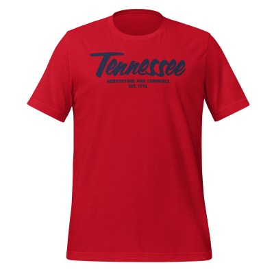 Tennessee - Agriculture and Commerce - United 50 Collection - Unisex t-shirt - Red