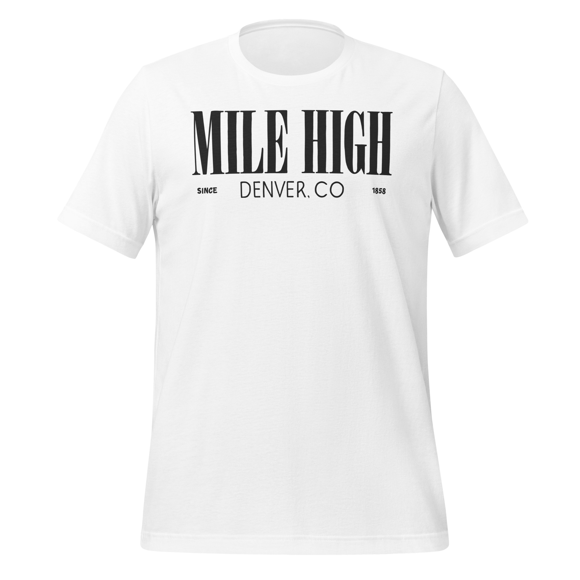 Colorado - Denver Mile High - United 50 Collection - Unisex t-shirt - White - Image 7