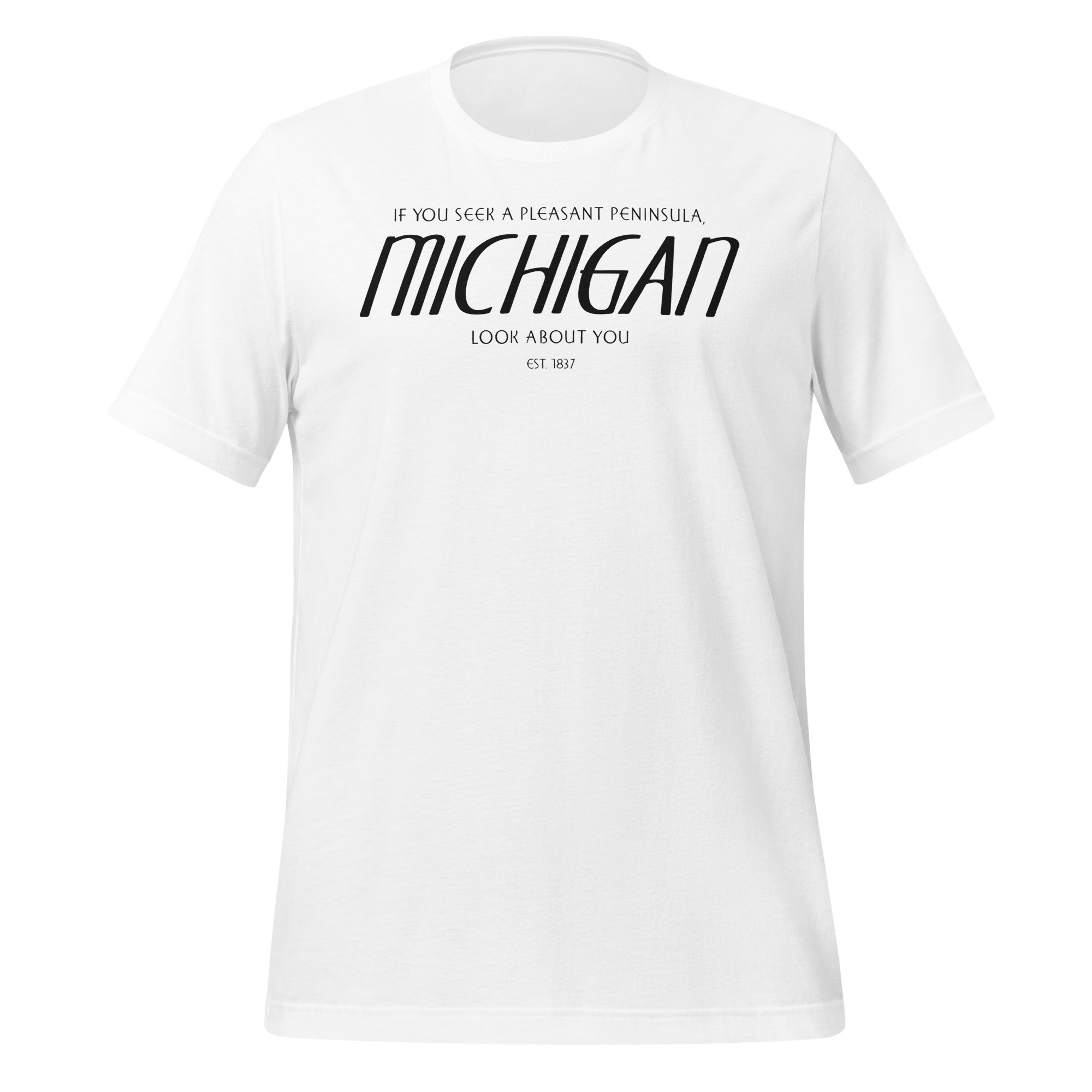 Michigan - Pleasant Penninsula - United 50 Collection - Unisex t-shirt - White - Image 7