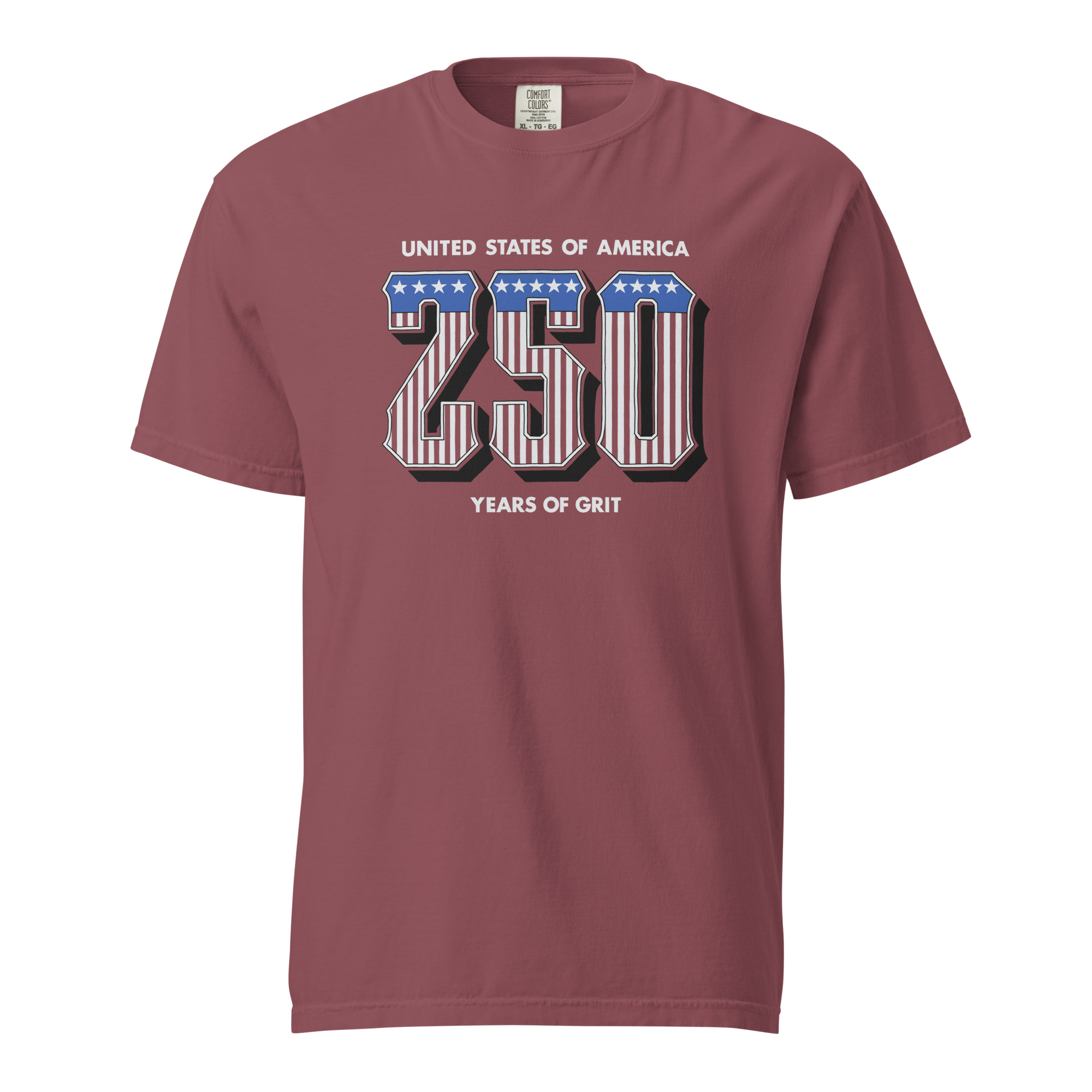 Western 250 - Unisex Garment-Dyed heavyweight T-Shirt - Red - Image 3