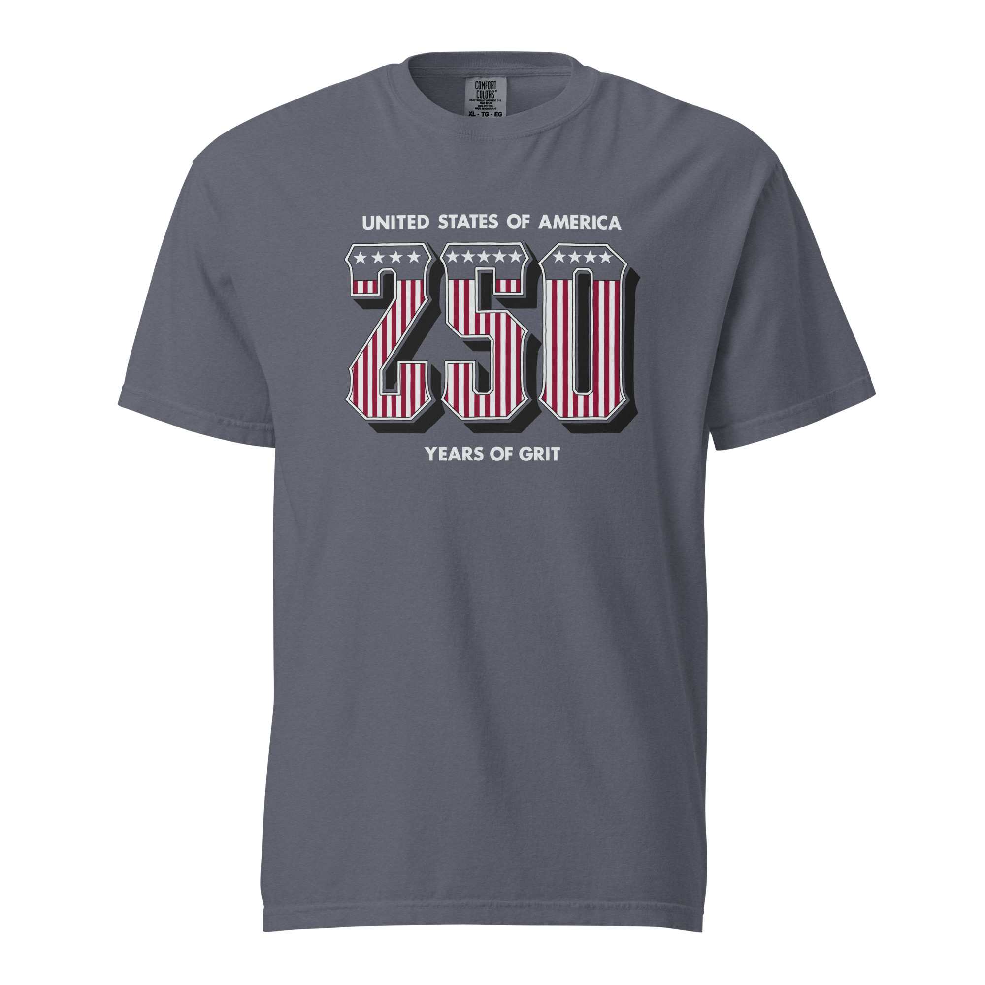 Western 250 - Unisex Garment-Dyed heavyweight T-Shirt - Blue - Image 5