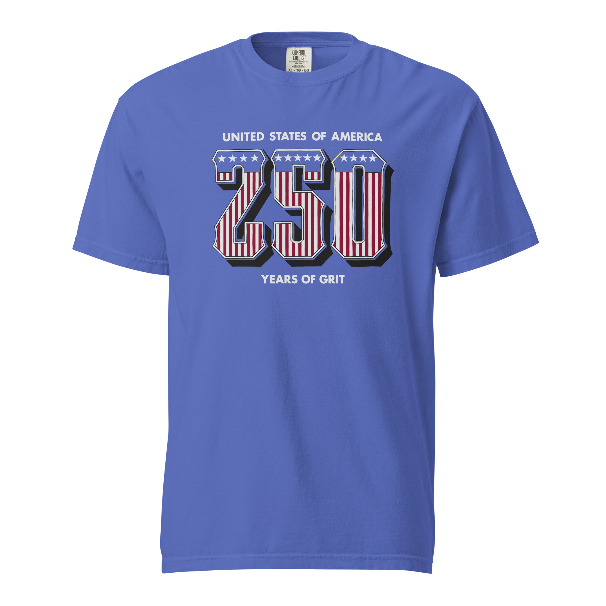 Western 250 - Unisex Garment-Dyed heavyweight T-Shirt - Blue - Image 9