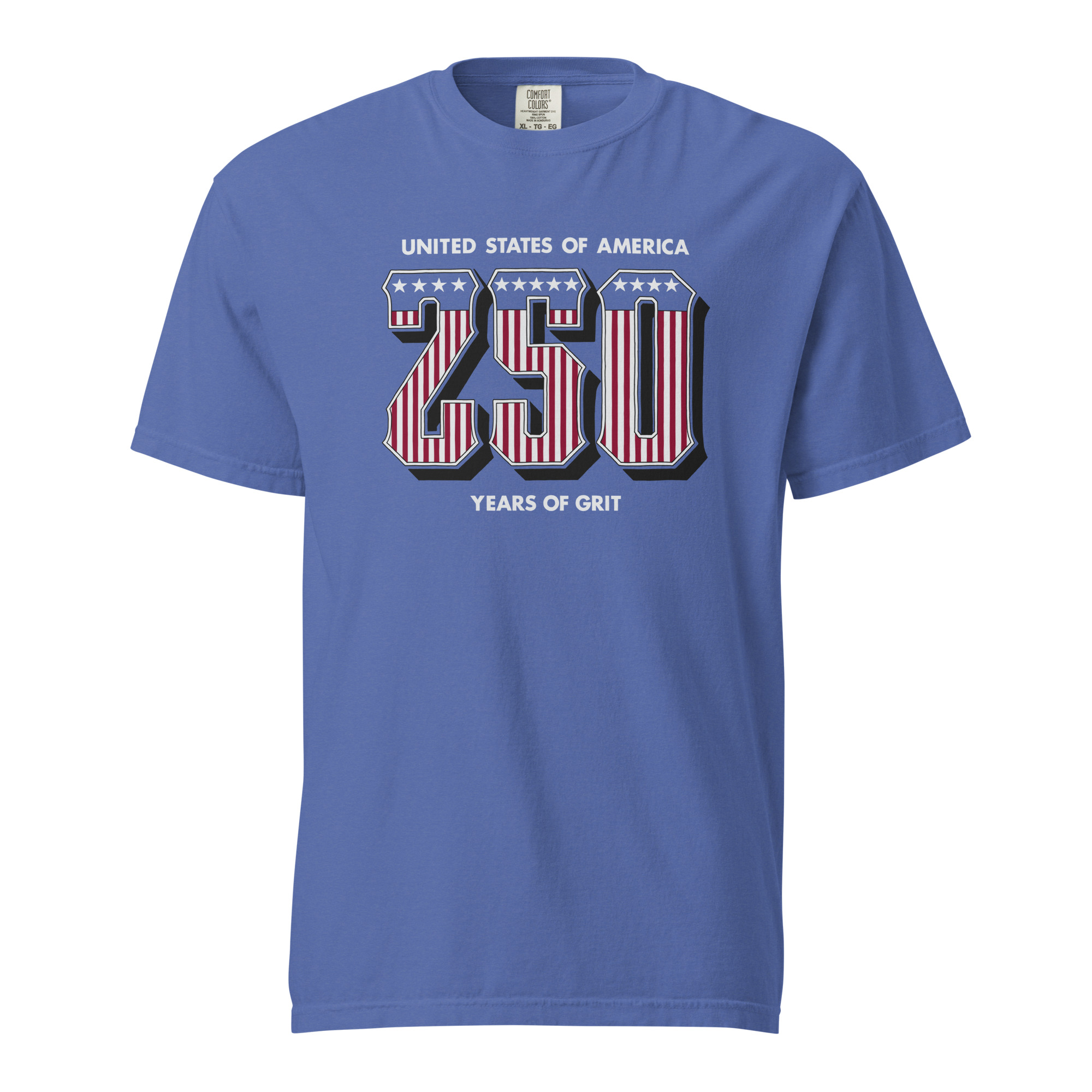 Western 250 - Unisex Garment-Dyed heavyweight T-Shirt - Blue - Image 7