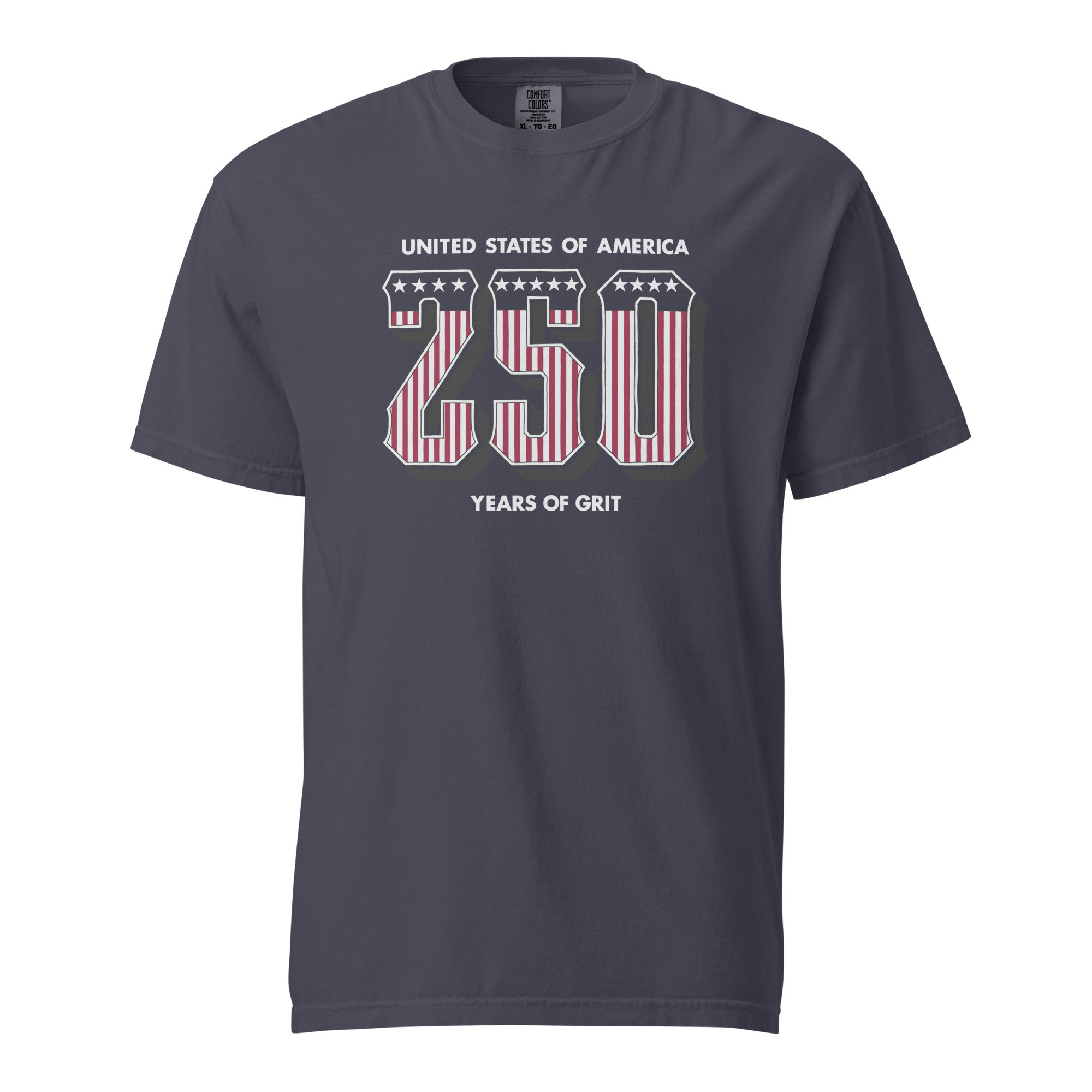 Western 250 - Unisex Garment-Dyed heavyweight T-Shirt - Blue - Image 3