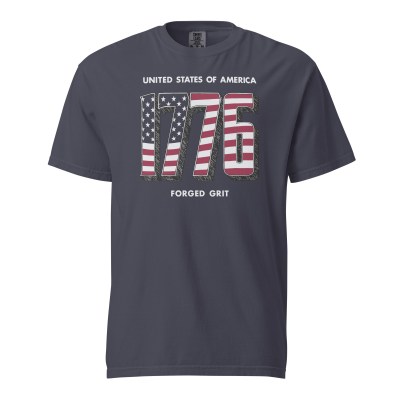 Solid 1776 - Unisex Garment-Dyed heavyweight T-Shirt - Blue