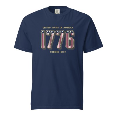 Western 1776 - Unisex Garment-Dyed heavyweight T-Shirt - Blue