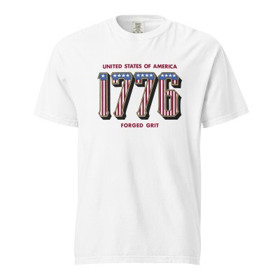 Western 1776 - Unisex Garment-Dyed heavyweight T-Shirt - White