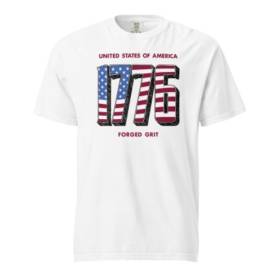 Solid 1776 - Unisex Garment-Dyed heavyweight T-Shirt - White